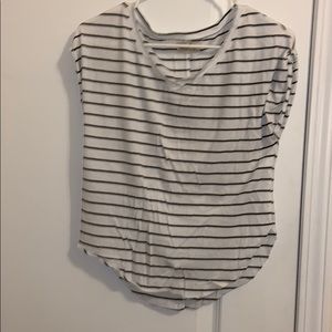 Hollister white with black stripes